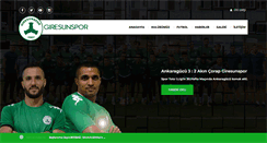 Desktop Screenshot of giresunspor.com.tr